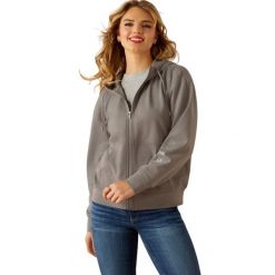 Damska bluza z kapturem zapinana na zamek Ariat Breeze. Czerwone bluzy z kapturem damskie Ariat, xl, z dresówki. Za 476.00 zł.