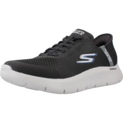Tenisówki Skechers Model Slip Ins: Go Walk Kolor Czarny. Czarne trampki i tenisówki męskie Skechers, bez wzorów, z tkaniny, bez zapięcia. Za 309.00 zł.