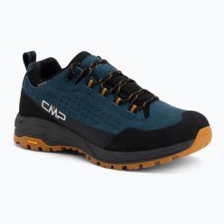 Buty turystyczne męskie CMP Vertyx Low. Niebieskie buty trekkingowe męskie CMP, ze skóry, bez zapięcia, trekkingowe. Za 509.99 zł.
