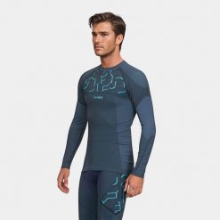 Bluza termoaktywna męska Alpinus Gausdal. Niebieskie bluzy bez kaptura męskie Alpinus, m. Za 129.00 zł.