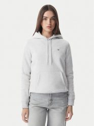 Tommy Jeans Bluza Flag DW0DW19958 Szary jasny Regular Fit. Szare bluzy bez kaptura damskie Tommy Jeans, m, z bawełny. Za 329.99 zł.