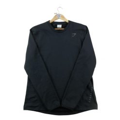 Second life - Bluza męska Regular fit Materiał elastyczny - Jak nowy. Czarne bluzy bez kaptura męskie Gymshark, bez wzorów, z materiału, klasyczne, bez kołnierzyka, bez ramiączek. Za 143.46 zł.