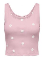 ONLY Top w kolorze jasnoróżowym rozmiar: XL. Różowe topy damskie Only, xl, bez wzorów, bez kołnierzyka. Za 48.05 zł.