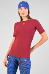 Koszulka z krótkim rękawem sportowa damska Nessi Sportswear Ultra. Niebieskie bielizna termoaktywna damska NESSI SPORTSWEAR, l, z dzianiny, bez kołnierzyka, bez ramiączek. Za 299.00 zł.
