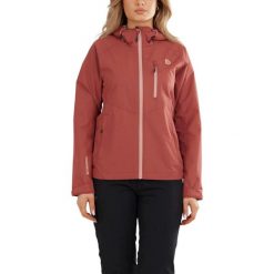 Płaszcz przeciwdeszczowy damski Fundango Piora Waterproof. Czerwone kurtki przeciwdeszczowe damskie Fundango, m, bez wzorów, z poliesteru, eleganckie. Za 419.90 zł.
