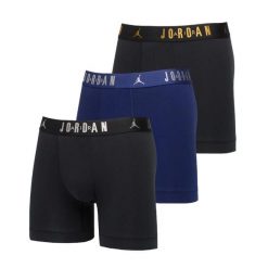Bokserki męskie Air Jordan Flight Cotton Core 3-Pack Boxer Brief - JM0622-K5X. Czarne bokserki męskie Jordan, bez wzorów. Za 263.35 zł.