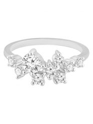 Diamonds lab grown Złoty pierścionek z diamentami rozmiar: 56. Szare pierścionki damskie Diamonds lab grown, z diamentem, złote. Za 3,893.99 zł.