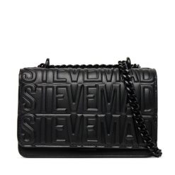 Torebka Steve Madden. Czarne torebki klasyczne damskie Steve Madden, bez wzorów, wizytowe, bez kołnierzyka, bez ramiączek. Za 479.99 zł.