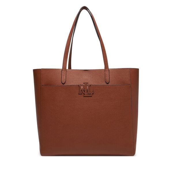 Torebka LAUREN RALPH LAUREN. Brązowe torebki klasyczne damskie Lauren Ralph Lauren, bez wzorów, bez dodatków. Za 969.99 zł.