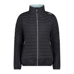 Kurtka damska turystyczna CMP 34Z2476. Czarne kurtki damskie CMP, xs, bez wzorów, z softshellu, bez kaptura. Za 591.00 zł.