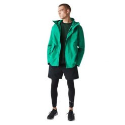 Legginsy treningowe męskie Lacoste. Czarne spodnie sportowe męskie Lacoste, z materiału. Za 287.00 zł.
