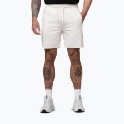 Spodenki męskie Pitbull Tape Parker. Białe szorty męskie PITBULL, bez wzorów, z bawełny, eleganckie. Za 169.99 zł.
