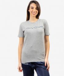 Bawełniana koszulka Givova Spot Melange Grey 2XL. Szare bluzki sportowe damskie Givova, na lato, m, z bawełny, bez ramiączek, do biegania. Za 52.75 zł.
