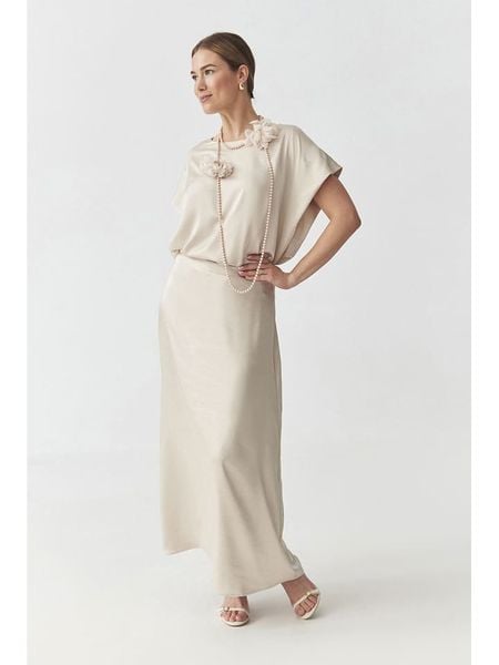 TATUUM Spódnica w kolorze kremowym rozmiar: 40. Brązowe spódniczki damskie Tatuum, bez wzorów, z podwyższonym stanem, maxi, proste. Za 168.46 zł.