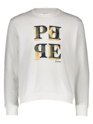 Pepe Jeans Bluza w kolorze białym rozmiar: L. Białe bluzy bez kaptura męskie Pepe Jeans, l, z bawełny. Za 165.71 zł.