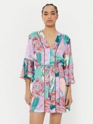 Maaji Sukienka letnia Japanese Eden PT2472CPO003 Fioletowy Regular Fit. Fioletowe sukienki damskie Maaji, na lato, m, bez wzorów, z syntetyku, bez kołnierzyka, bez ramiączek. Za 349.99 zł.