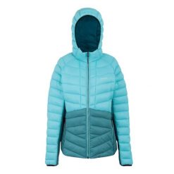 Damska kurtka puchowa Regatta Dalent. Niebieskie kurtki damskie Regatta, bez wzorów, z puchu, bez kaptura. W wyprzedaży za 233.99 zł.
