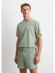 Marc O´Polo Bodywear Szorty piżamowe w kolorze jasnozielonym rozmiar: L. Zielone piżamy męskie l, bez wzorów, z bawełny, bez ramiączek. Za 83.62 zł.