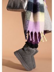 Gooce Skórzane botki zimowe "Crestone" w kolorze szarym rozmiar: 39. Szare botki damskie Gooce, na zimę, ze skóry, bez obcasa, na platformie, bez zapięcia. Za 226.77 zł.