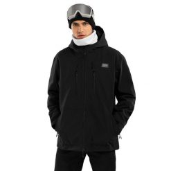 Kurtka snowboardowa męska W5 Nix. Czarne kurtki męskie SIROKO, l, bez wzorów, bez kaptura, narciarskie. Za 1,056.00 zł.