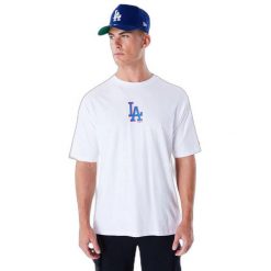 Oversized T-shirt Los Angeles Dodgers MLB World Series. Białe t-shirty męskie New Era, m, bez wzorów, bez kołnierzyka. Za 148.35 zł.