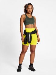 Bezszwowy biustonosz dla kobiet Hummel Shaping. Zielone biustonosze sportowe damskie HUMMEL, bez wzorów, z dzianiny. Za 168.00 zł.