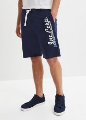 Bermudy z dżerseju, regular fit. Niebieskie szorty męskie bonprix, bez wzorów, z dżerseju. Za 69.99 zł.