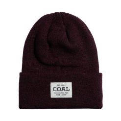 Czapka zimowa COAL UNIFORM dark burgundy marl. Brązowe czapki męskie COAL, na zimę, bez wzorów, sportowe. Za 39.00 zł.
