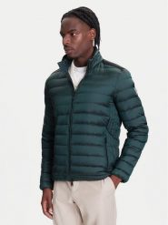 Guess Kurtka puchowa M1RL47 WDQ50 Zielony Regular Fit. Zielone kurtki męskie Guess, l, z aplikacjami, z puchu, bez kaptura. Za 699.99 zł.