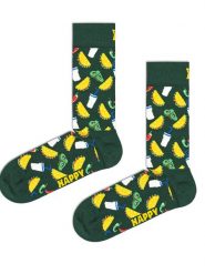 Happy Socks Skarpety w kolorze zielonym rozmiar: 41-46. Zielone skarpetki męskie Happy Socks, bez wzorów. Za 54.48 zł.