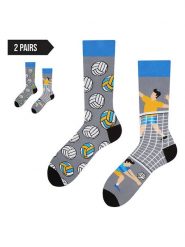 TODO SOCKS Skarpety (2 pary) w kolorze szaro-niebieskim rozmiar: 35-38. Niebieskie skarpetki męskie TODO SOCKS, bez wzorów, prążkowane. Za 74.99 zł.
