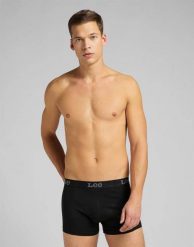 LEE 2-PACK TRUNK MĘSKIE BOKSERKI DWUPAK BLACK LP03CK01 112125108. Czarne bokserki męskie Lee, bez wzorów. Za 79.99 zł.