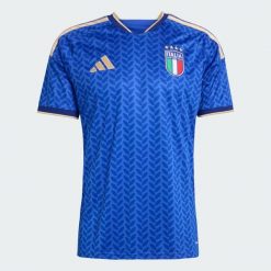 Koszulka domowa Włochy 26. Białe t-shirty sportowe męskie Adidas, bez ramiączek, do piłki nożnej, climacool (adidas). Za 439.00 zł.