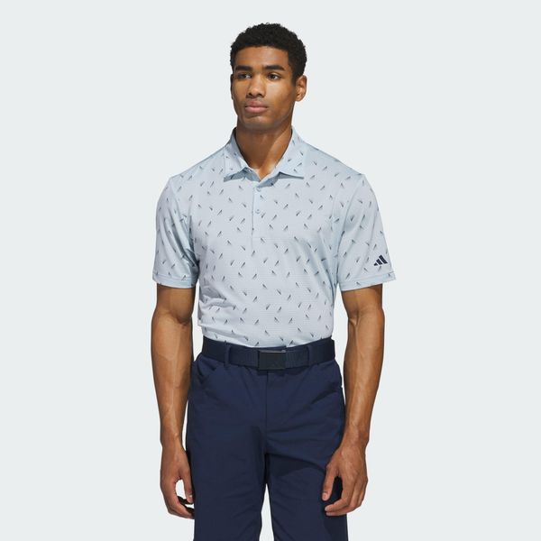 Szorty Ultimate365 5-Pocket Golf. Niebieskie szorty męskie Adidas, z materiału, bez kołnierzyka. Za 349.00 zł.