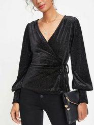 LA Angels Bluzka w kolorze czarnym rozmiar: S. Czarne bluzki damskie LA Angels, s, bez wzorów, bez kołnierzyka, bez ramiączek. Za 113.99 zł.