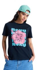 Koszulka z krótkim rękawem dla Kobiety OCEANREGULAR POSTER Czarny. Szare t-shirty damskie Roxy, m, bez wzorów, z bawełny, bez kołnierzyka. Za 69.99 zł.