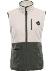 Alpine Pro Kamizelka polarowa "Ofesa" w kolorze oliwkowo-kremowym rozmiar: M. Brązowe kamizelki damskie Alpine Pro, m, z polaru. Za 204.48 zł.