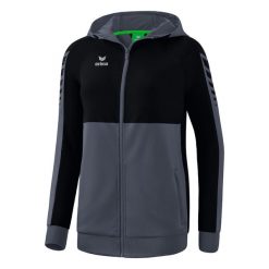 Kurtka treningowa z kapturem dla kobiet Erima Six Wings. Czarne kurtki damskie Erima, l, bez wzorów, z materiału, z kapturem. Za 241.50 zł.