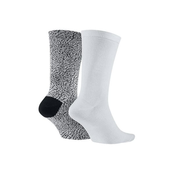 Skarpety męskie nike air jordan elephant crew socks white black. Czarne skarpetki męskie Nike, bez wzorów. Za 79.00 zł.