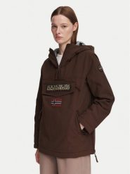 Napapijri Kurtka anorak Rainforest W Pkt 4 NP0A4GM6 Brązowy Regular Fit. Brązowe kurtki damskie Napapijri, xs, bez wzorów, z syntetyku, bez kaptura. Za 1,149.00 zł.