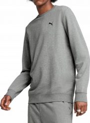 Bluza Męska Puma Sportowa Szara Bawełniana Na Co Dzień Basic. Szare bluzy bez kaptura męskie Puma, m, z bawełny. Za 199.00 zł.