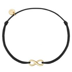 Glanzstücke München Bransoletka Infinity z srebra próby 925 w kolorze zlotym Bransoletki 1 ct Damski. Żółte bransoletki damskie Glanzstücke München, pozłacane. Za 199.99 zł.