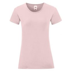 Koszulka Damska Iconic 150. Czerwone bluzki damskie Fruit of the Loom, s, bez wzorów, bez kołnierzyka. Za 28.99 zł.