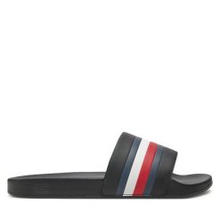 Klapki Tommy Hilfiger. Czarne klapki i japonki męskie Tommy Hilfiger. Za 129.99 zł.