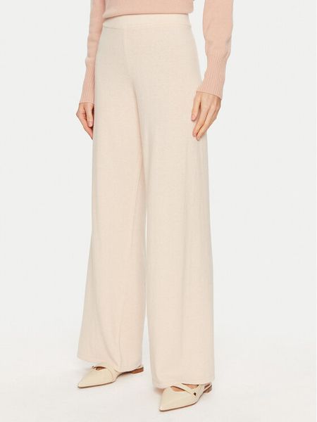 Kontatto Spodnie materiałowe AI2025 Écru Relaxed Fit. Spodnie dresowe damskie Kontatto, bez wzorów, z materiału. Za 239.99 zł.