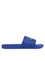 Tommy Hilfiger Klapki Flags Pool Slide FM0FM05431 Niebieski. Niebieskie klapki i japonki męskie Tommy Hilfiger, ze skóry. Za 119.99 zł.