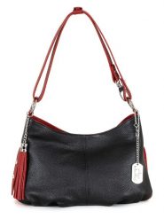 Anna Morellini Skórzana torebka "Mia" w kolorze czarnym - 30 x 20 x 8 cm rozmiar: onesize. Czarne torebki klasyczne damskie Anna Morellini, bez wzorów, z materiału, bez dodatków. Za 217.99 zł.