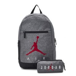 Plecak szkolny sportowy Nike JORDAN JUMPMAN+ piórnik. Czarne plecaki damskie Nike, bez wzorów, z materiału, sportowe. Za 159.00 zł.