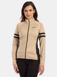 Kilpi Kurtka polarowa "Junie" w kolorze beżowym rozmiar: 40. Brązowe kurtki damskie Kilpi, bez wzorów, z materiału, bez kaptura. Za 204.96 zł.