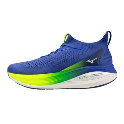 Buty do biegania męskie Mizuno Neo Vista 2 dazzling blue/white/lightning yellow. Niebieskie obuwie do biegania damskie Mizuno. Za 549.99 zł.